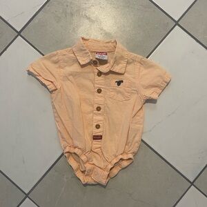 $5/30 Wrangler Light Orange Button-Up Kids Shirt